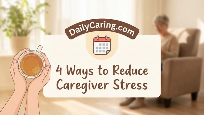 4 ways to reduce caregiver stress.