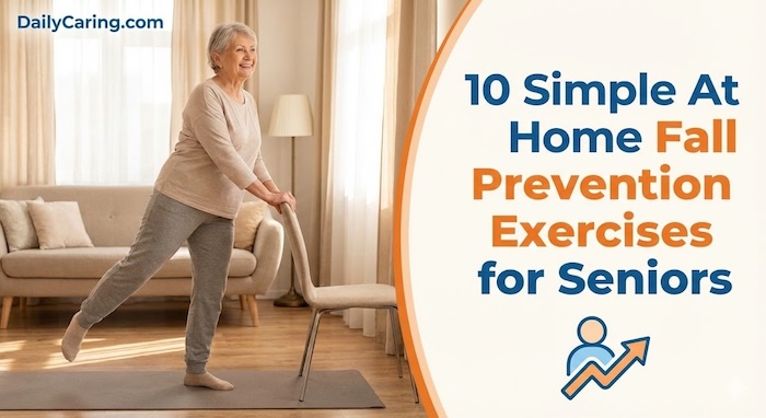 10 exercises to reduce falls in aging adults.