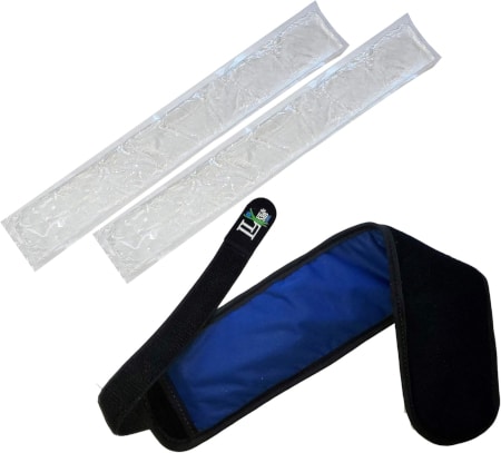 Gel neck ice packs help seniors stay cool in hot weather