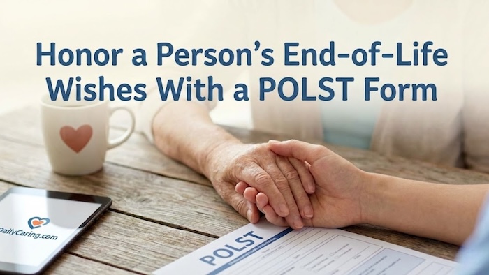 What is a POLST form, and why do aging adults need to consider one?
