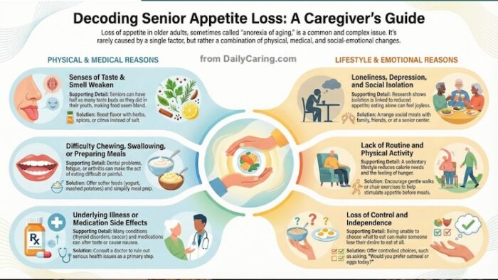 INFOGRAPHIC: Why do seniors lose their appetite?