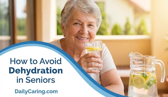 How to avoid dehydration in seniors.