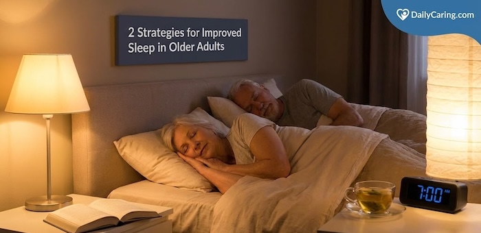 Strategies for improving the quality of sleep for older adults.
