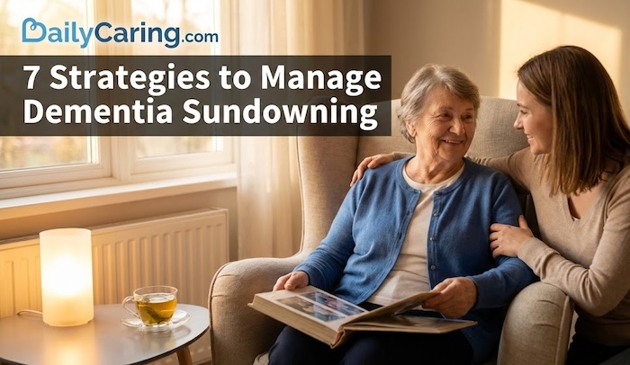 Key strategies to manage an aging adult with dementia sundowning.