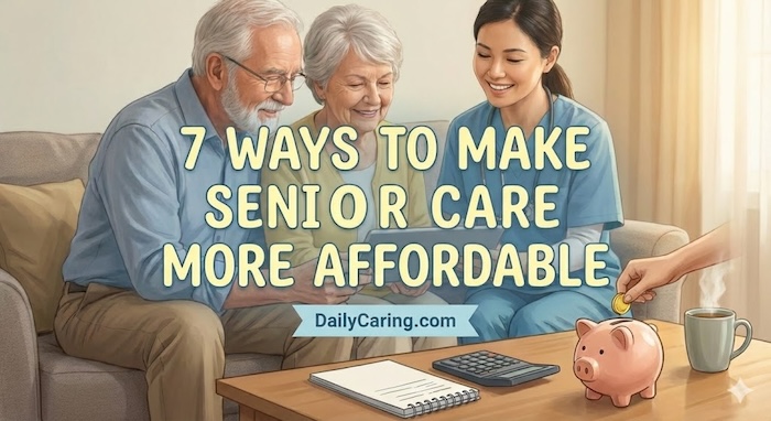 Daily Caring explores 7 ways to make senior care more affordable.