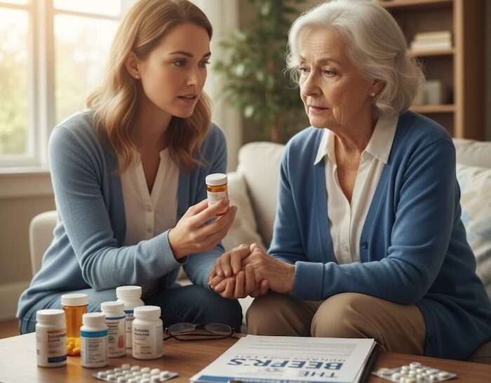 The Beers List is a list of medications that need to be considered with caution for aging adults.