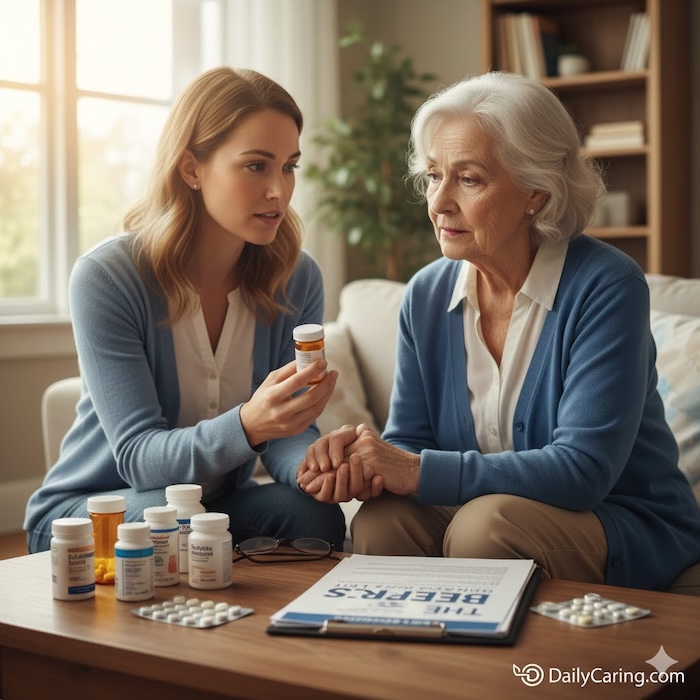 The Beers List is a list of medications that need to be considered with caution for aging adults.