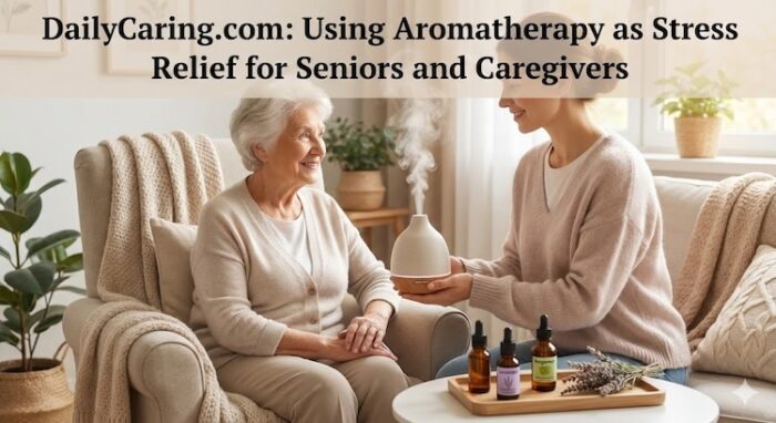 Using aromatherapy for stress relief for family caregivers and seniors.