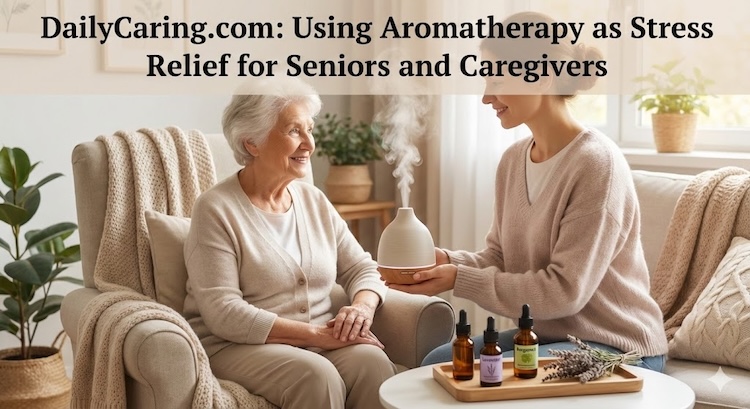 Using aromatherapy for stress relief for family caregivers and seniors.
