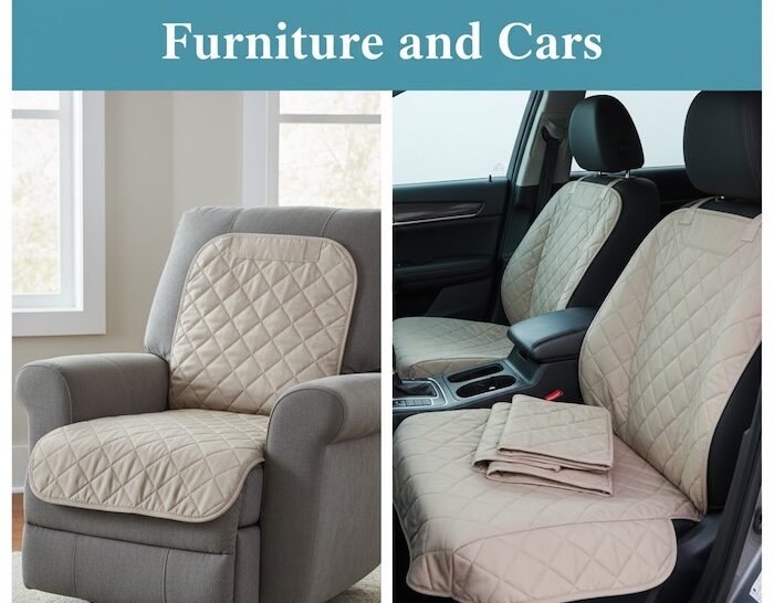 Incontinence protection for cars and furniture.