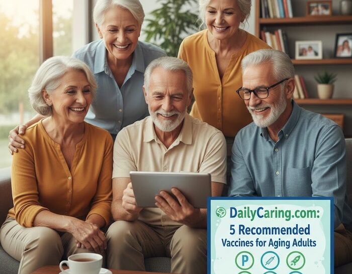 5 recommended vaccines for aging adults.