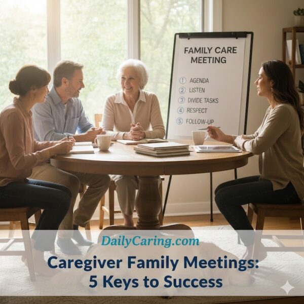 The 5 keys to a successful family caregiver meeting.