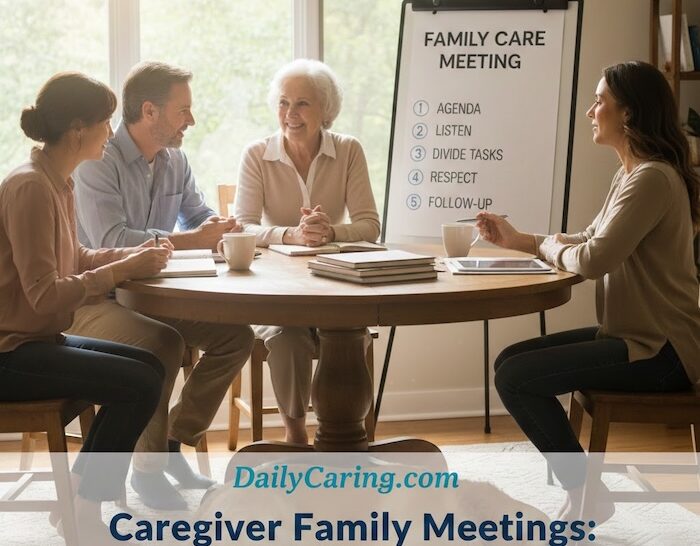The 5 keys to a successful family caregiver meeting.