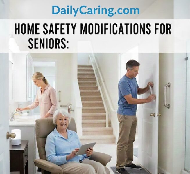 13 helpful home modification recommendations for seniors living at home.