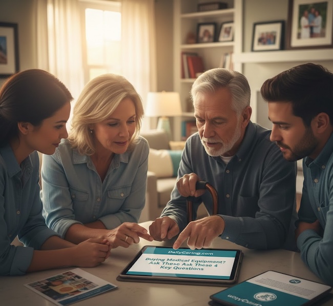 4 questions to ask when buying durable medical equipment for aging adults.