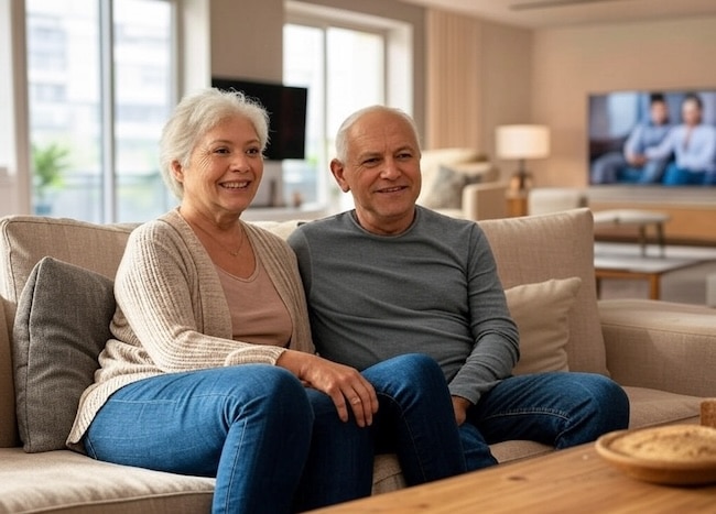Watching movies on Valentine's Day is a great activity for Seniors