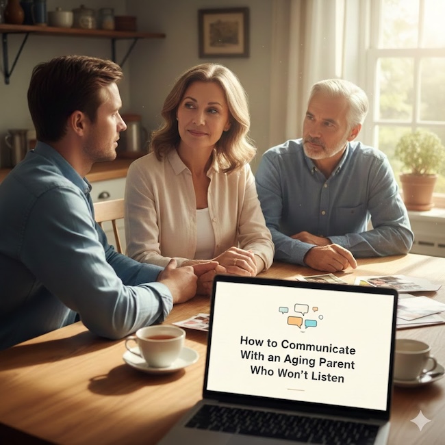 How to communicate with an aging parent who won't listen.