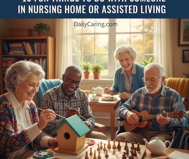 10 Fun Things to Do with Someone in a Nursing Home or Assisted Living.