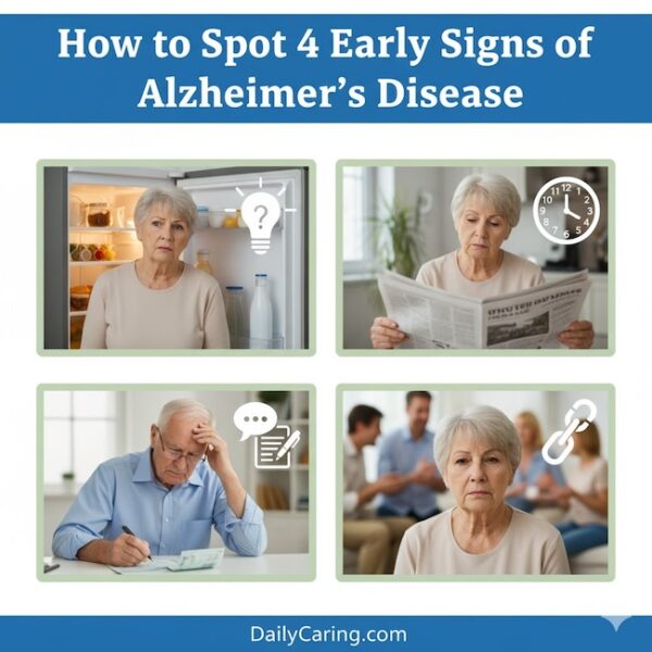 Understanding the 4 early signs of Alzheimer's Disease.