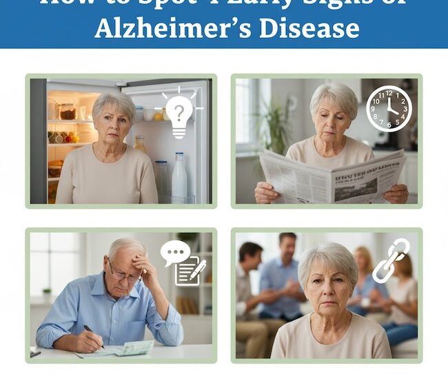 Understanding the 4 early signs of Alzheimer's Disease.