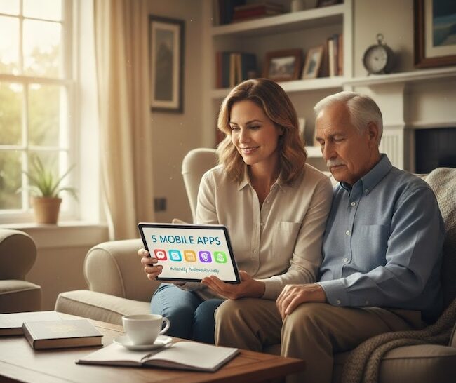 5 great apps that instantly reduce caregiver stress and anxiety.