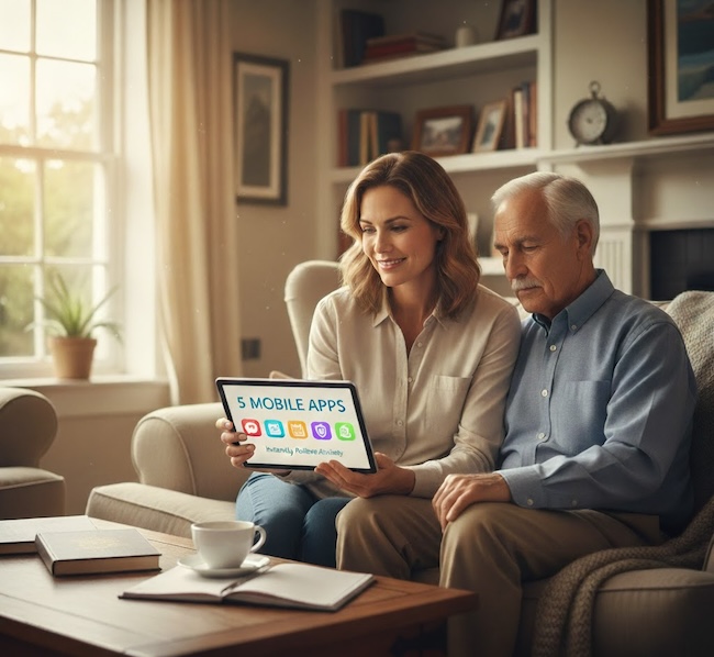 5 great apps that instantly reduce caregiver stress and anxiety.