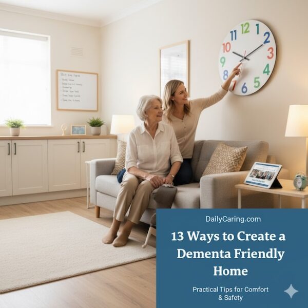 13 strategies for creating a dementia friendly home that provides comfort and safety to your loved one.