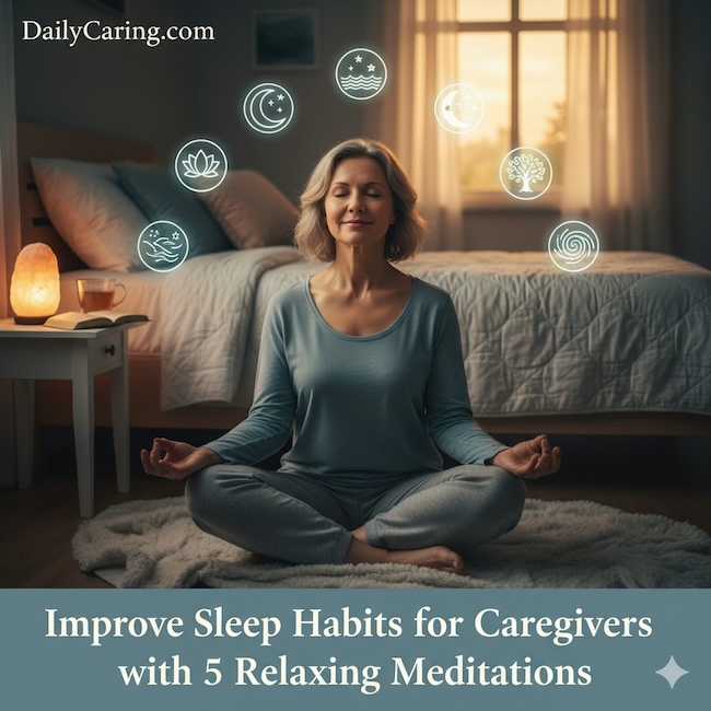 Improve the sleep habits of caregivers with the 5 meditative videos.