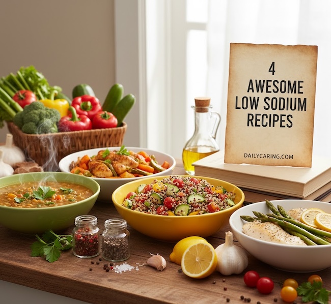 4 awesome low-sodium recipes for seniors to improve health