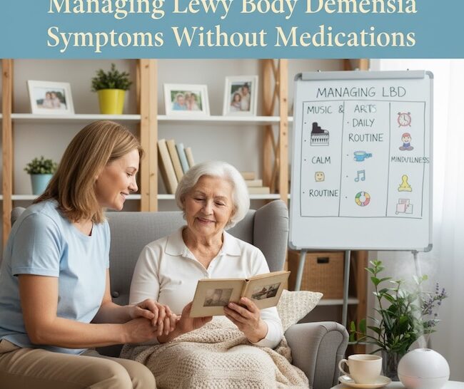 Managing Lewy Body Dementia without medications can be tricky. Here are strategies you can use!