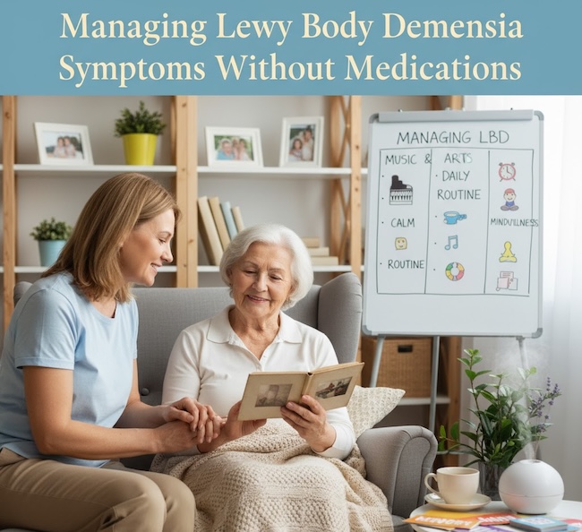 Managing Lewy Body Dementia without medications can be tricky. Here are strategies you can use!
