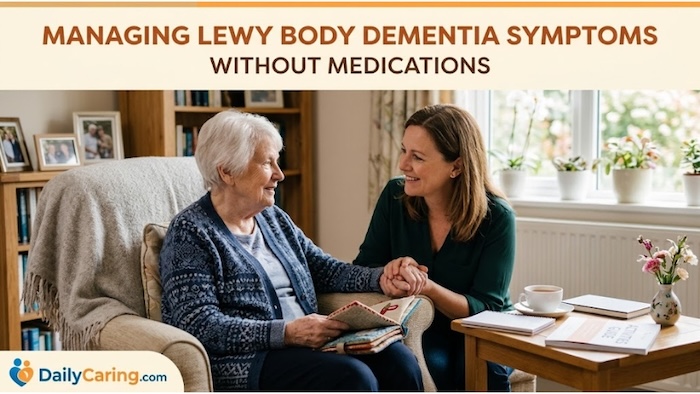 Managing lewy body dementia without medications. A Caregivers Guide.