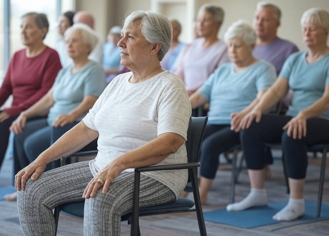 Chair yoga for seniors offers a gentle yet effective solution, combining the benefits of yoga with the support and safety of a seated practice.