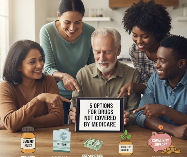 What are the available solutions for drugs not covered by medicare?