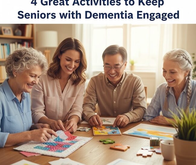4 Great Activities to Keep Seniors with Dementia Engaged