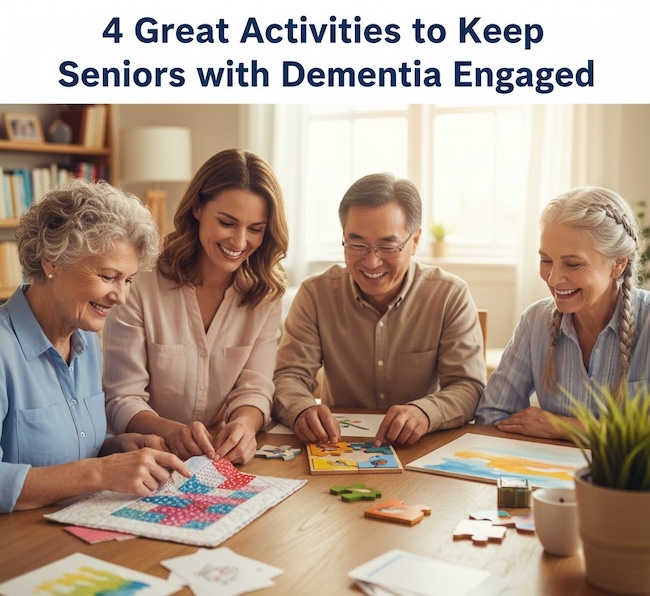 4 Great Activities to Keep Seniors with Dementia Engaged