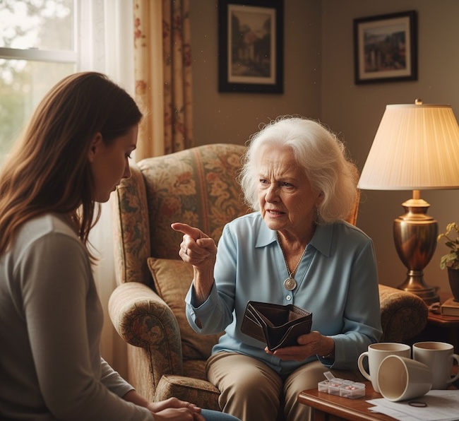 The top accusations you might hear from someone with dementia