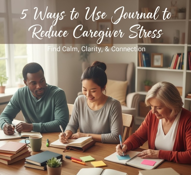 Use a caregiver journal to reduce stress and ease your mind.