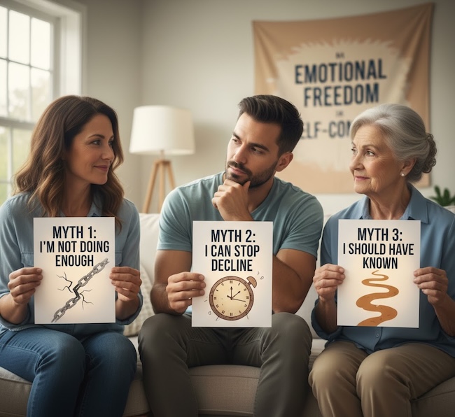 3 myths that cause caregiver guilt, and how to free yourself from the mental chains.