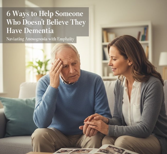When somebody doesn't believe they have dementia, it may not be denial.