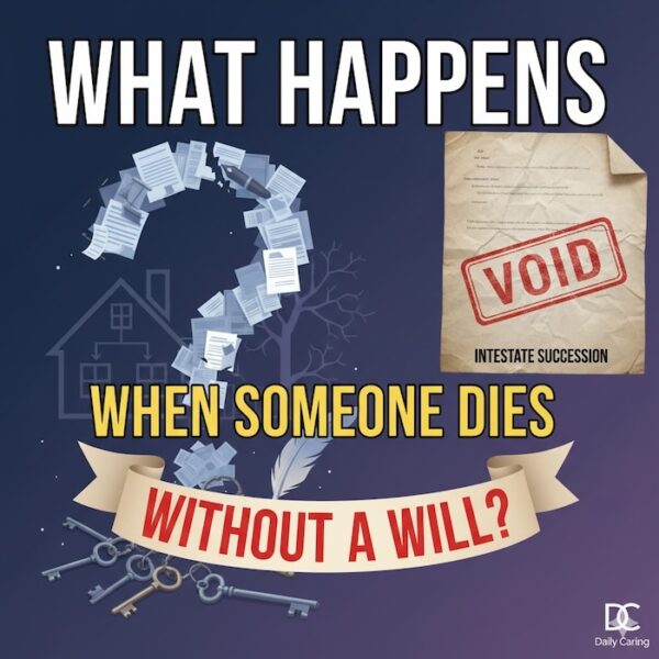 What happens when someone dies without a will? From Daily Caring