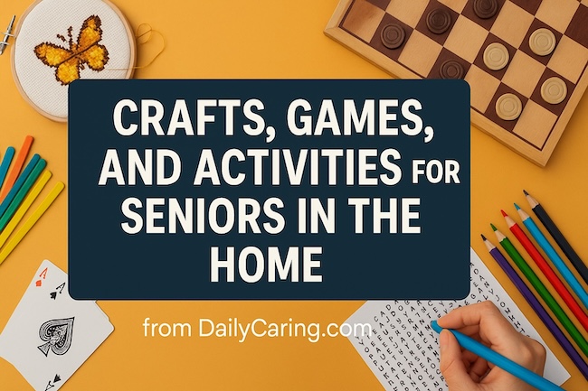 Crafts, games and activities for seniors in the home