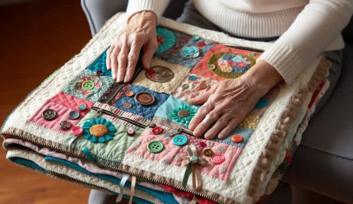 Soothe dementia fidgeting hands safely with simple touch-based activities