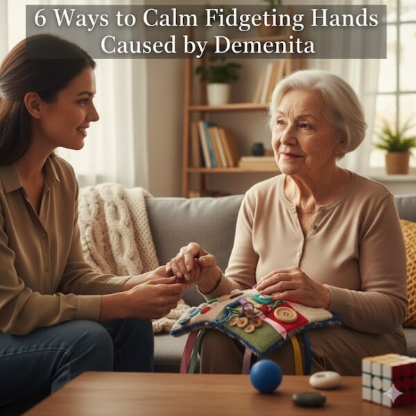 How to calm fidgeting hand due to dementia