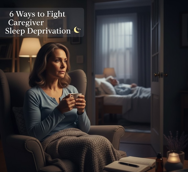 6 ways to fight caregiver sleep deprivation.