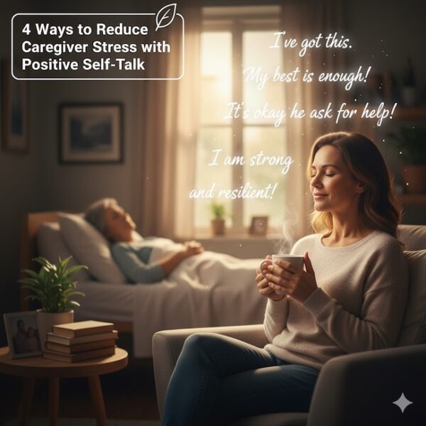 4 ways to reduce caregiver stress with positive self-talk.