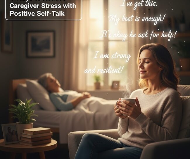 4 ways to reduce caregiver stress with positive self-talk.