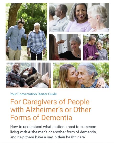 The Conversation Project has put together a guide that helps people have end of life conversations.