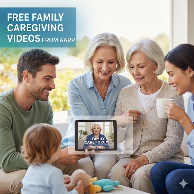 Free family caregiving videos from AARP can be a great way to educate oneself about taking care of loved ones.
