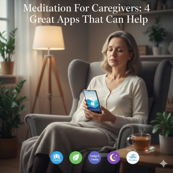 Caregivers are under a lot of stress these days. Here are 4 awesome meditation apps for caregivers to help stay calm and collected.